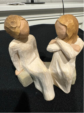 Willow Tree Heart and Soul Sculpture One Size Beige Brown